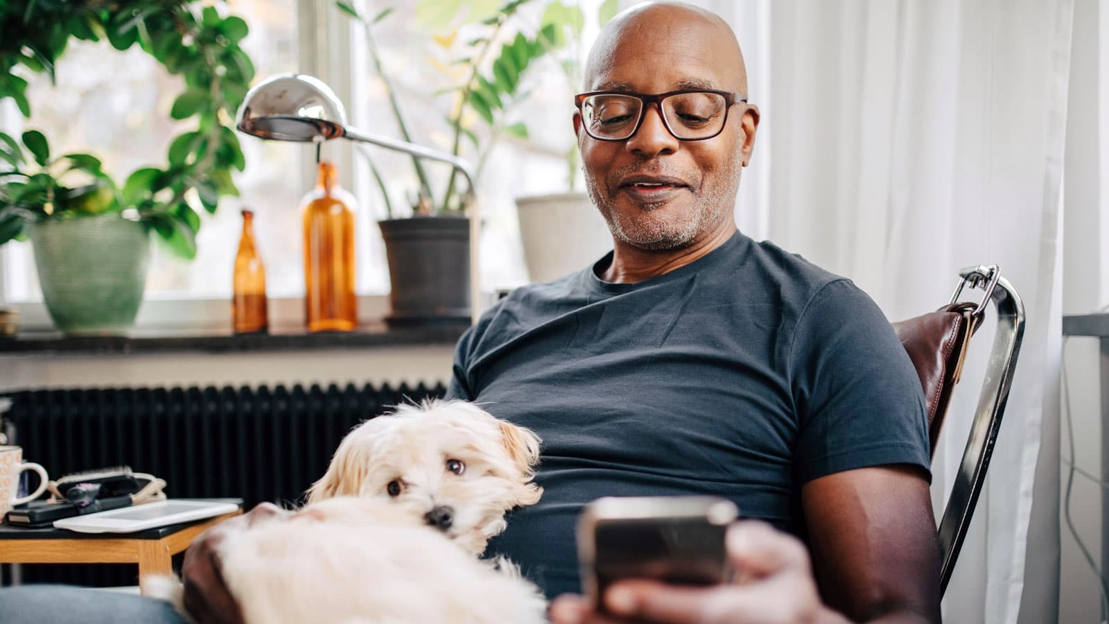 Old Man with Dog